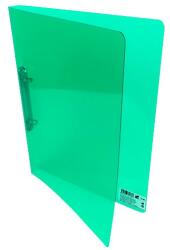KARTON P+P Gyűrűskönyv A/4 20 mm 2 gyűrű átlátszó zöld (2-165) - vectraline