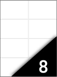 FORTUNA Etikett FORTUNA 105x74mm univerzális 800 címke/doboz 100 ív/doboz (01.01305) - vectraline