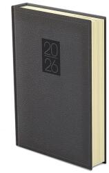 TopTimer Határidőnapló TOPTIMER Classic C020 B/5 napi sárga lapos fekete 2026 (C020C-003) - vectraline