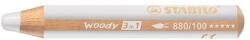 STABILO Színes ceruza STABILO Woody 3in1 hengeres vastag fehér (880/100)