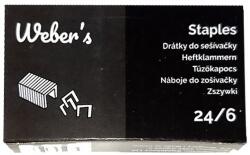 WEBER S Tűzőkapocs WEBER`S 24/6 1000 darabos - vectraline