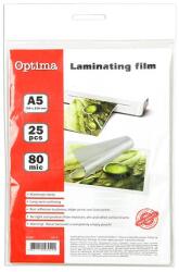 OPTIMA Lamináló fólia OPTIMA A/5 80 mikron fényes 25/csom (20260) - vectraline