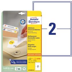 AVERY Etikett AVERY L4734REV-25 199, 6x143, 5mm univerzális visszaszedhető 60 címke/doboz 30 ív/doboz (L4734REV-25) - vectraline