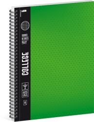Ars Una Spirálfüzet kockás ARS UNA College A/4 80 lapos zöld (95145600)
