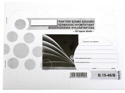  Nyomtatvány szigorú számadású nyomtatványok beszerzésének nyilvántartása A/4 25 lapos fekvő - vectraline