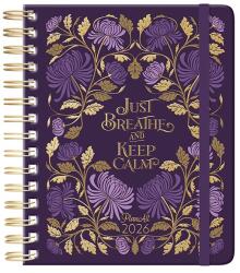 PLANALL Határidőnapló PLANALL Classic B/5 heti spirálos keményfedelű gumis Purple 2026 (21537) - vectraline