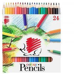 ICO Színes ceruza ICO Süni hatszögletű 24 darabos (7140083002)