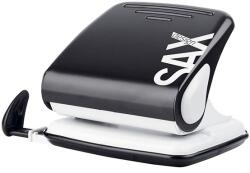 ICO Lyukasztó SAX 418 Design 2 lyukú fém 25 lap fekete (7310038005) - vectraline