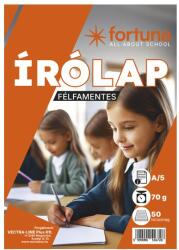 Fortuna Írólap FORTUNA A/5 félfamentes 10-50 50 lapos (01.01446) - vectraline