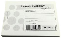  Nyomtatvány távozási engedély 50x2 (22498) - vectraline