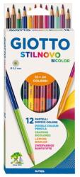 GIOTTO Színes ceruza GIOTTO biocolor kétvégű 24 szín 12 darabos (2569 00) - vectraline