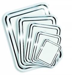  Tálca szögletes rozsdamentes acél krómozott 25 x 21 cm (1605SIS001) - vectraline