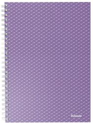 Esselte Spirálfüzet vonalas ESSELTE A/5 80 lapos Colour Breeze levendula (628474) - vectraline