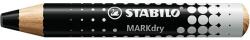STABILO Jelölőceruza STABILO MARKdry fehér táblákhoz és flipchartpapírhoz vastag kerek heggyel fekete (648/46)