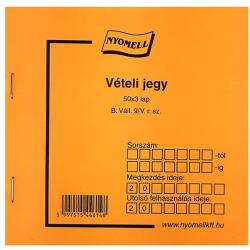  Nyomtatvány vételi jegy 50x3 lapos (22570) - vectraline