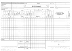 PÁTRIA Nyomtatvány gépüzemnapló PÁTRIA 25x3 A/4 fekvő (D.7570-110) - vectraline