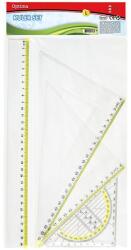 Optima Vonalzókészlet OPTIMA 23cm 4 darabos (100182)