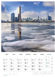 Lizzycalendar Falinaptár LIZZYCALENDAR B/4 álló spirálozot Világvárosok 2027 (7540226007) - vectraline