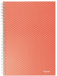 Esselte Spirálfüzet kockás ESSELTE A/5 80 lapos Colour Breeze korall (628468)