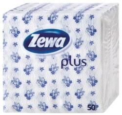 Zewa Szalvéta ZEWA Plus 1 rétegű kék 50 lapos (10489) - vectraline