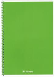 Fortuna Spirálfüzet vonalas FORTUNA Monocolor A/4 70 lapos zöld (01.02128) - vectraline