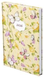 TopTimer Határidőnapló TOPTIMER Joy J015 A/5 heti fehér lapos Pillangó UV 2026 (T015J-218) - vectraline