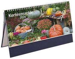 TopTimer Asztali naptár képes TOPTIMER T054 álló fehér lapos Kertész kék 2026 (T541T-004) - vectraline