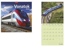 TopTimer Falinaptár TOPTIMER T098 290x580mm álló Vonatok 2027 (T9800-25A) - vectraline