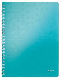 Leitz Spirálfüzet vonalas LEITZ Wow A/4 80 lapos jégkék (46370051) - vectraline