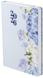 TopTimer Határidőnapló TOPTIMER Joy J022 B/6 napi fehér lapos Harangvirág 3D 2026 (T022J-103) - vectraline