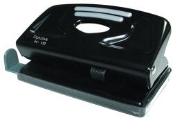 OPTIMA Lyukasztó OPTIMA H-10 2 lyukú fém 10 lap fekete (22166) - vectraline