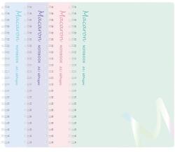 DELI Spirálfüzet vonalas DELI Macaron A/5 60 lapos pasztell színekben (DEN403-A5) - vectraline
