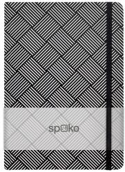 Spoko Jegyzetfüzet vonalas SPOKO A/5 96 lapos gumis keményfedeles négyzet (S081510703)