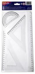 Nebulo Vonalzókészlet NEBULO 30 cm vonalzóval 4 darabos (VK-4-30)