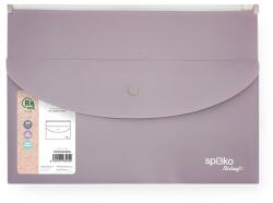 SPOKO Irattasak SPOKO ReLeaf PP A/4 cipzáras és A/5 patentos SoftTouch lila (S110441306) - vectraline