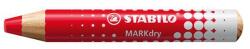 STABILO Jelölőceruza STABILO MARKdry fehér táblákhoz és flipchartpapírhoz vastag kerek heggyel piros (648/40) - vectraline