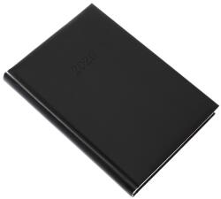 Realsystem Határidőnapló REALSYSTEM Standard A/5 napi fehér lapos fekete 2027 (5321-01) - vectraline