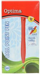 Optima Golyóstoll OPTIMA nyomógombos 521 piros (100912) - vectraline