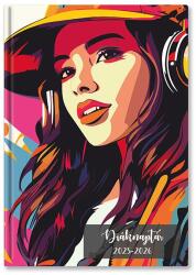 TopTimer Diák zsebkönyv TOPTIMER papírborító B/6 heti 120x170mm Girl 2025-2026 (26D100J-00F) - vectraline