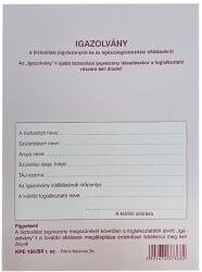 PÁTRIA Nyomtatvány TB igazolvány PÁTRIA (KPE.160/BP) - vectraline