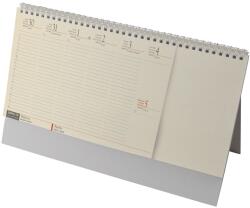 REALSYSTEM Asztali naptár kép nélküli REALSYSTEM álló sárga lapos blokktömbös fehér 2026 (7842-00) - vectraline