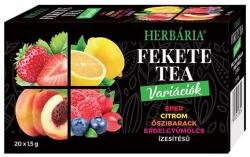 Herbária Fekete tea HERBÁRIA erdei gyümölcs-barack-citrom-eper mix 20 filter/doboz - vectraline