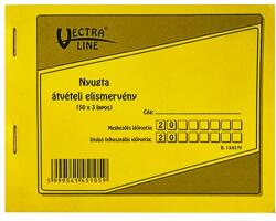 VECTRALINE Nyomtatvány átvételi elismervény VECTRALINE 50x3 lapos A/6 (B13-67/V) - vectraline