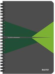 Leitz Spirálfüzet vonalas LEITZ Office A/5 90 lapos karton borítóval zöld (44591055/44590055)