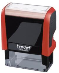 TRODAT Bélyegző TRODAT Printy 4.0 4912 tűzpiros ház fekete párna (4912P/F) - vectraline