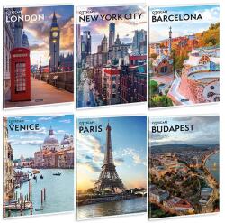 Ars Una Füzet kockás ARS UNA A/4 40 lapos Extra kapcsos Cityscape (53124821)