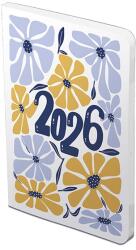 TopTimer Határidőnapló TOPTIMER Joy Flexi F012 B/6 heti fehér lapos Retro bloom 2026 (T012F-009) - vectraline