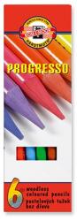 KOH-I-NOOR Színes ceruza KOH-I-NOOR 8755 Progresso hengeres 6 darabos (7140095000) - vectraline