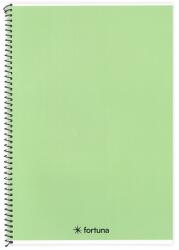 Fortuna Spirálfüzet vonalas FORTUNA Monocolor A/5 70 lapos pasztell zöld (01.02122) - vectraline