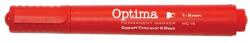 Optima Alkoholos marker OPTIMA vágott piros (120941) - vectraline